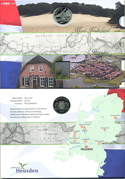 НИДЕРЛАНДЫ ЖЕТОН В БУКЛЕТЕ 2008 СЕРИЯ ГОЛЛАНДСКИЕ ГОРОДА, ПРОВИНЦИЯ СЕВЕРНЫЙ БРАБАНТ, ГОРОД ХОЙСДЕН UNC 06-081-46