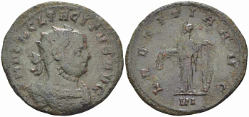 Римская Империя аврелианиан 276 Тацит LAETITIA AVG Сисция Very fine LV 2332-3 бронза, серебрение 1073-16-84