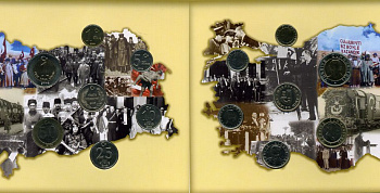 Турция набор из 6 монет 2008 выпуск в новом дизайне, в оригинальном буклете UNC 00-00-00