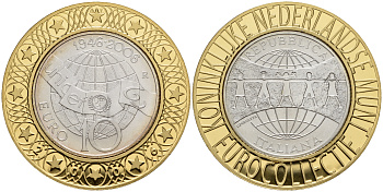 Италия 10 евро 2006 60 лет со дня образования UNICEF, коллекция Нидерландского монетного двора KM 286 серебро UNC 11-060-14