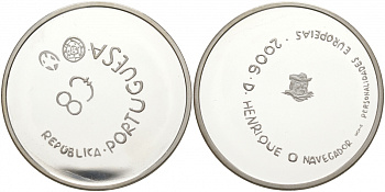 Португалия 8 евро 2006 принц Генрих Мореплаватель KM 776a серебро PROOF 1088-9-23