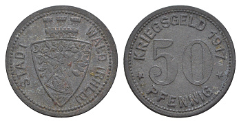 Вальд 50 пфеннигов 1917 Пфеотцервальд Funck 567.1, Men05 25892.1, Men18 32550.1 цинк 1527-642