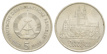 ГДР 5 марок 1972 А, Мейсенский собор KM 37, J. 1543 медно-никель 4634-146