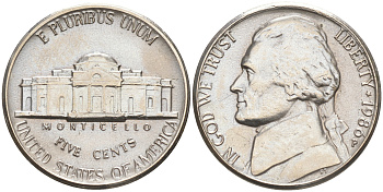 США 5 ЦЕНТОВ 1986 P, ДЖЕФФЕРСОН KM A192 медно-никель 190-157