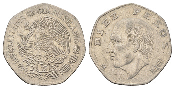 Мексика 10 песо 1981 Мигель Идальго-и-Костилья KM 477.2 медно-никель 4661-1144