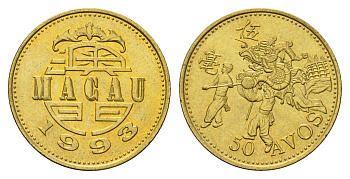 Макао 20 аво 1993 KM 72 латунь UNC 25-911