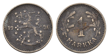 Финляндия 1 марка 1930 KM 30 медно-никель 4651-359