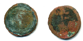 Россия деньга 1748 Елизавета (1741-1762) Биткин к 358 медь 53-747