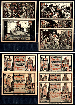 Гранзе (Пруссия, Бранденбург) набор из 5 нотгельдов 1921 7556-13-1-1