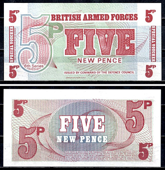 Великобритания 5 новых пенсов ND (1972) Pick M 47 бумага UNC (пресс) 6312-5-1-1