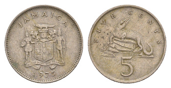 Ямайка 5 центов 1975 KM 46 медно-никель 4649-1029