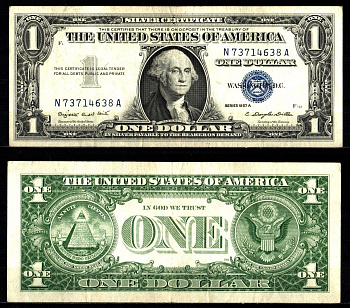 США 1 доллар 1957 Pick 419 a бумага 2119-38-1-1