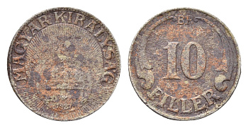 Венгрия 10 филлеров 1927 BP KM 507 медно-никель 4665-734