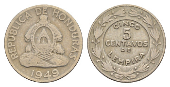 Гондурас 5 сентаво 1949 KM 72 медно-никель 4644-248