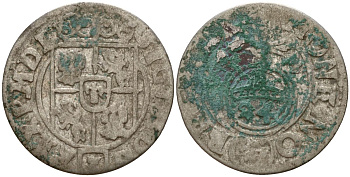 Польша 3 полкера (3 полторака - 1 крейцер) 1624 Сигизмунд III Ваза (1587-1632) Gorecki B.24, KM 41 серебро 4158-954