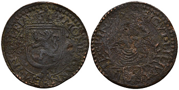 Нидерланды, Арнем 1 дуит ND (1594-1599)  медь 4146-613