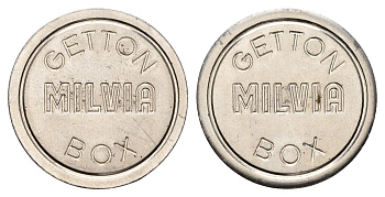 Италия жетон Milvia диаметр 26 мм, вес 7,3 гр нержавеющая сталь 4670-943