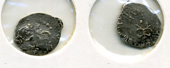 РОССИЯ 1 КОПЕЙКА ИВАН III серебро 507-1411