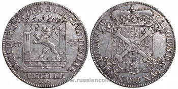 Брауншвейг-Люнебург 1 талер 1747 с гравировкой владельца Dav. 2148, Weege 2722 серебро 00-819-57