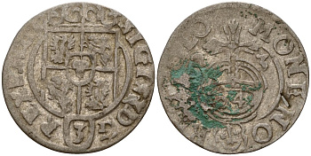 Польша 3 полкера (3 полторака - 1 крейцер) 1623 Сигизмунд III Ваза (1587-1632) Gorecki B.23 серебро 4158-1261