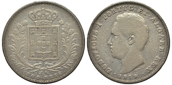 Португалия 500 рейс 1879 Луиш (Людовик) I (1861-1889) KM 509 серебро 1524-1022