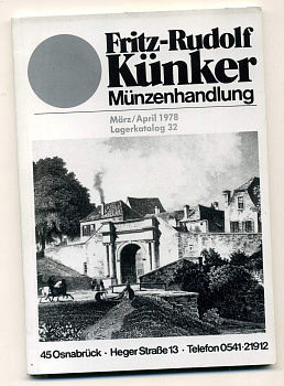 ФРИТЦ-РУДОЛЬФ КЮНКЕР КАТАЛОГ ФИКСИРОВАННЫХ ПРОДАЖ (LAGERKATALOG) 1978 МАРТ-АПРЕЛЬ, № 32 00-01-01-28