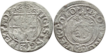 ПОЛЬША 1/24 ТАЛЕРА 1622 СИГИЗМУНД III (1587-1632) KM 41 серебро 3896-842