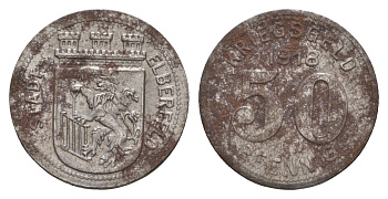 Эльберфельд 50 пфеннигов 1918 Funck 111.6, Men05 6413.7, Men18 8040.7 железо 4657-1134