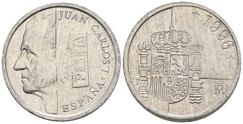 Испания 1 песета 1990 Хуан Карлос I (1975 - 2014) KM 832 алюминий 4154-524
