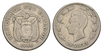 Эквадор 1 сукре 1946 KM 78.2 никель 83-141
