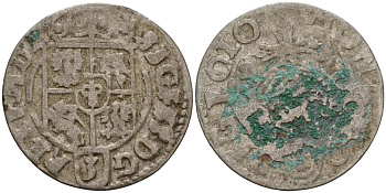 Польша 3 полкера (3 полторака - 1 крейцер) 1624 Сигизмунд III Ваза (1587-1632) Gorecki B.24, KM 41 серебро 4158-947