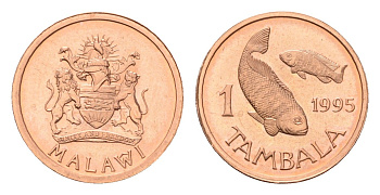 Малави 1 тамбала 1995 KM 33 бронза UNC 4588-946
