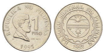 Филиппины 1 песо (писо) 1995 KM 269 медно-никель 4666-655