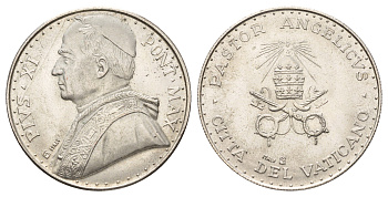 Ватикан медаль "Пий XI" ND (1975) диаметр 35 мм, вес 16 гр бронза плакированная серебро 4667-1115