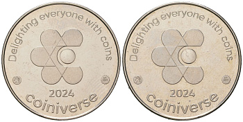 Финляндия жетон компании "Coiniverse" 2024 медно-никель PROOF 3334-712