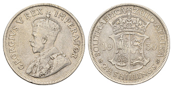 ЮАР 2 1/2 шиллинга 1930 KM 19.2 серебро 441-315