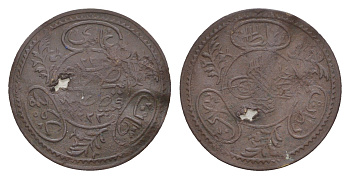 Турция, Османская Империя имитация золотого алтуна 1808 использовался для украшений медь 4627-1151