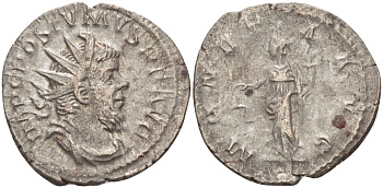 Римская Империя (императоры в Галлии) антониниан 260 - 269 Постум. IMP C POSTVMVS P F AVG / MONETA AVG, Монета с весами и рогом Изобилия, Колония Агриппины, Good Very fine RIC 315 биллон 1073-12-84