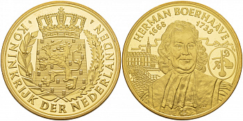 НИДЕРЛАНДЫ МЕДАЛЬ ГЕРМАН БОРХАВЕ (1668-1738) UNC 06-131-15