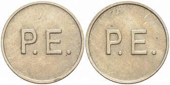 ЕВРОПА ЖЕТОН ND P.E. белый металл 4528-763