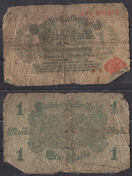 Германия 1 марка 1914 Pick 51 бумага 2192-3-3-2