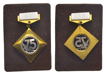 Россия значок "75-летие Экспертно-криминалистическая служба" 1994 1066-10-54