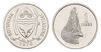 Ботсвана 1 тхебе 1976 KM 3 алюминий UNC 4674-1259
