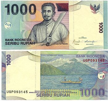 ИНДОНЕЗИЯ 1000 РУПИЙ 2000 Pick 141а бумага UNC (ПРЕСС) 7548-83-4-2