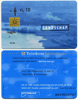 Нидерланды телефонная карта с чипом DUITSLAND PTT TELECOM (LANDSCHAP) картон 6300-47-2-1