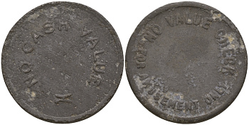 ЕВРОПА ЖЕТОН ИГРОВОЙ ND ТОЛЬКО ДЛЯ ИГРЫ, НЕ ПОДЛЕЖИТ ОБМЕНУ, ДИАМЕТР 21 ММ. цинк 98-811