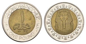 Египет 1 фунт 2008 сфинкс KM 940a биметалл 4673-837
