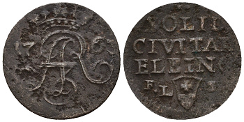 Польша 1 шиллинг 1763 ICS, Август III (1733-1763) Gumowski 2240, Kahnt 764, Slg. Merseburger 1817 медь    220-661