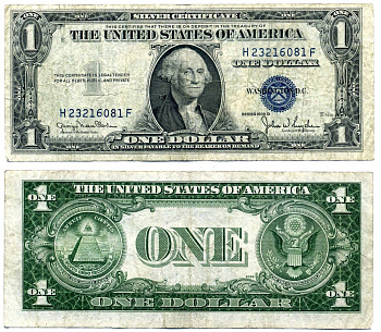 США 1 доллар 1935 D, подписи: Clark & Snyder Pick 416D2 бумага 7547-87-3-2