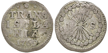 Нидерланды 1 стювер 1769 KM 87 серебро 4044-1433